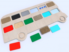 Тактильные разноцветные дощечки «Автобус» - fgospostavki.ru - Дмитров