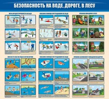 Стенд "Безопасность на воде, дороге, в лесу" - fgospostavki.ru - Дмитров