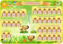 Стенд "Город букв" - fgospostavki.ru - Дмитров