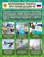 Стенд "Неотложные работы при ликвидации ЧС" - fgospostavki.ru - Дмитров
