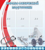 Стенд "Нормы физической подготовки" Вариант 2 - fgospostavki.ru - Дмитров