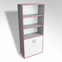 Шкаф широкий открытый с закрытой тумбой ТР2 ЛДСП - fgospostavki.ru - Дмитров