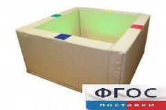 Сухой бассейн интерактивный с кнопками-переключателями (217х217х66 сантиметров) - fgospostavki.ru - Дмитров