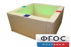 Сухой бассейн интерактивный с кнопками-переключателями (150х150х66 сантиметров) - fgospostavki.ru - Дмитров