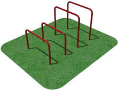 Упоры для отжимания цельносварные, разноуровневые  - fgospostavki.ru - Дмитров