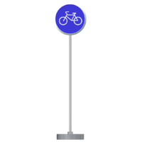 Знак дорожный "Велосипедная дорожка" 4.4 типоразмер 40 на стойке с основанием 3кг - fgospostavki.ru - Дмитров