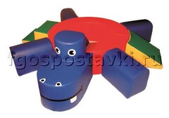 Сухой бассейн "Весёлый бегемот" с приставными элементам - fgospostavki.ru - Дмитров