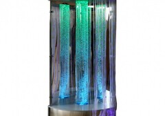 Сенсорный уголок большой с одной колонной, двусторонней подсветкой и фибероптическими нитями. VIP класс. - fgospostavki.ru - Дмитров