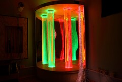 Сенсорный уголок большой с двумя колоннами, двусторонней подсветкой и фибероптическими нитями. VIP класс. - fgospostavki.ru - Дмитров