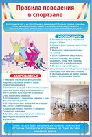 Стенд "Правила поведения в спортзале №1" - fgospostavki.ru - Дмитров