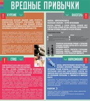 Стенд "Вредные привычки" - fgospostavki.ru - Дмитров