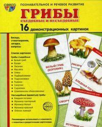 Демонстрационные карточки "Грибы съедобные и не съедобные" - fgospostavki.ru - Дмитров