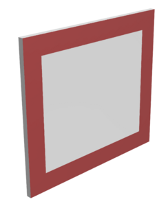 Щит баскетбольный навесной на шведскую стенку (ламинированная фанера), размер 400х450 миллиметров - fgospostavki.ru - Дмитров