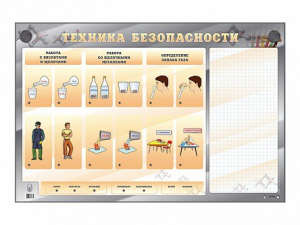 Электрифицированный стенд "Техника безопасности" с маркерными полями - fgospostavki.ru - Дмитров