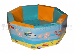 Сухой бассейн восьмигранный с шелкографией - fgospostavki.ru - Дмитров