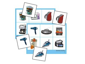 Логопедическое лото "Бытовая техника" (4 планшета, 24 карточки, цветное, ламинированное) - fgospostavki.ru - Дмитров