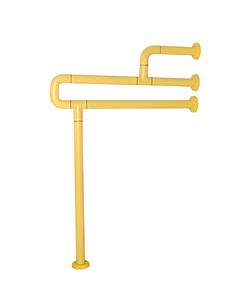 Поручень напольно-настенный с антибактериальным покрытием (желтый) - fgospostavki.ru - Дмитров