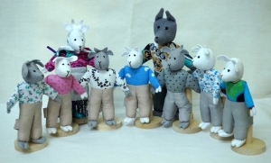 Шагающий театр "Волк и 7 козлят" (9 персонажей) - fgospostavki.ru - Дмитров