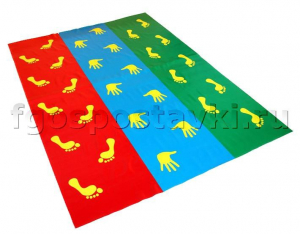 Детский мат "Следочки, ладошки, пяточки, цыпочки" - fgospostavki.ru - Дмитров