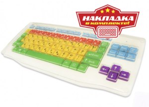 Клавиатура адаптированная с крупными кнопками + пластиковая накладка, разделяющая клавиши - fgospostavki.ru - Дмитров