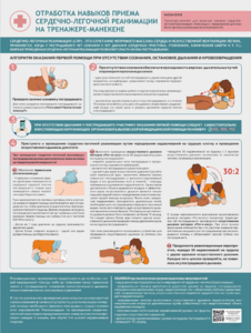 Стенд "Отработка приемов сердечно-легочной реанимации на тренажере-манекене" - fgospostavki.ru - Дмитров