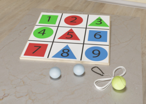 Мишень напольная цветная с цифрами - fgospostavki.ru - Дмитров