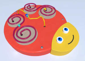 Настенный игровой элемент в виде головы гусеницы - fgospostavki.ru - Дмитров