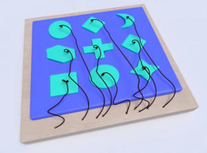 Развивающая панель с геометрическими фигурами - fgospostavki.ru - Дмитров