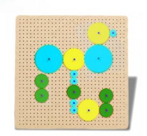 Тактильно-развивающая панель с разноцветными шестеренками - fgospostavki.ru - Дмитров