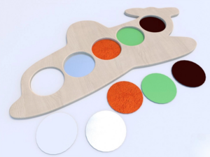 Тактильные разноцветные дощечки «Самолетик» - fgospostavki.ru - Дмитров