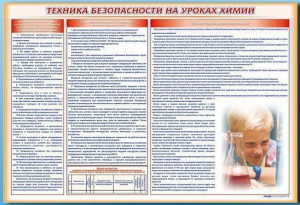 Стенд-уголок "Техника безопасности на уроках химии" - fgospostavki.ru - Дмитров