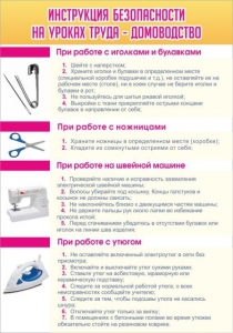 Стенд "Инструкция безопасности на уроках труда №1" - fgospostavki.ru - Дмитров