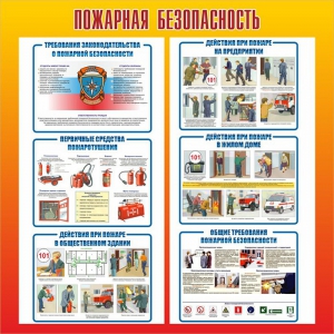 Стенд "Пожарная безопасность" Вариант 4 - fgospostavki.ru - Дмитров