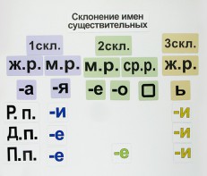 Набор магнитных карточек "Склонение имен существительных" - fgospostavki.ru - Дмитров