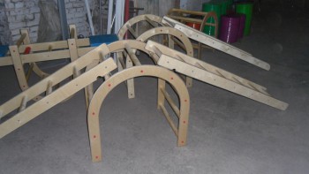 Лестница навесная с зацепами (420*2280 миллиметров, дерево) - fgospostavki.ru - Дмитров