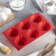 Форма для выпечки силиконовая 6 ячеек - fgospostavki.ru - Дмитров