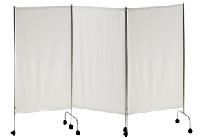 Ширма медицинская из нержавеющей стали на колесах 3 секции - fgospostavki.ru - Дмитров