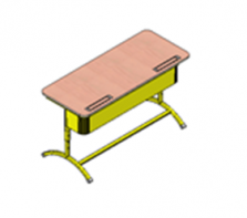 Стол ученический "Асташка -2" двухместный регулируемый - fgospostavki.ru - Дмитров