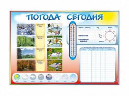 Стенд-уголок маркерный "Погода сегодня" - fgospostavki.ru - Дмитров