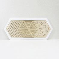 Декоративная тактильная панель - «Рельефные многоугольные формы» - fgospostavki.ru - Дмитров