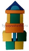 Мягкий модуль-конструктор "Городок" (12 элементов) - fgospostavki.ru - Дмитров