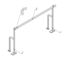Станок хореографический напольный (1,5 метра, однорядный) - fgospostavki.ru - Дмитров