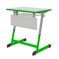 Парта NOMAD одноместная регулируемая по высоте с антивандальной кромкой - fgospostavki.ru - Дмитров