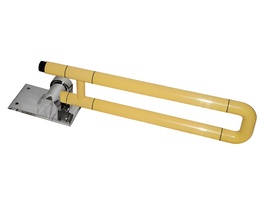 Поручень откидной с антибактериальным покрытием (желтый) - fgospostavki.ru - Дмитров