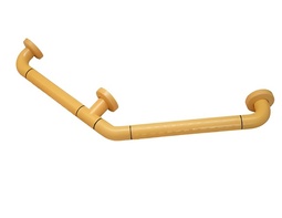 Поручень угловой трехопорный с антибактериальным покрытием (желтый) - fgospostavki.ru - Дмитров