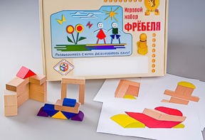 Игровой набор Фребеля "Конструктор деревянный без соединений-2" (Серия "Эксперимент") - fgospostavki.ru - Дмитров