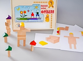 Игровой набор Фребеля "Конструктор деревянный без соединений-3" (Серия "Эксперимент") - fgospostavki.ru - Дмитров