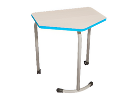 Стол мобильный модульный трапециевидный FLEXY с антивандальной кромкой - fgospostavki.ru - Дмитров