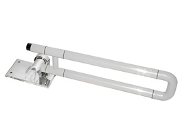 Поручень откидной с антибактериальным покрытием (белый) - fgospostavki.ru - Дмитров