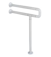 Поручень напольно-настенный с антибактериальным покрытием (белый) - fgospostavki.ru - Дмитров